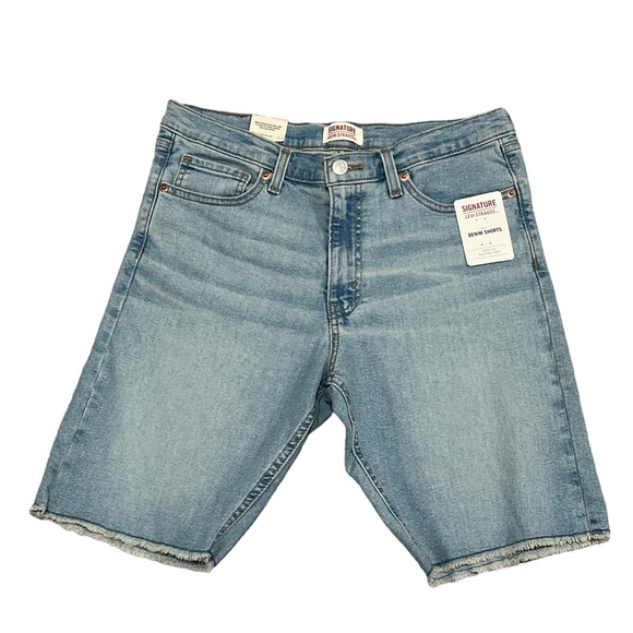 Signature By Levi Strauss & Co. Boys Denim Cut Off Jean Short - Picture 5 of 12